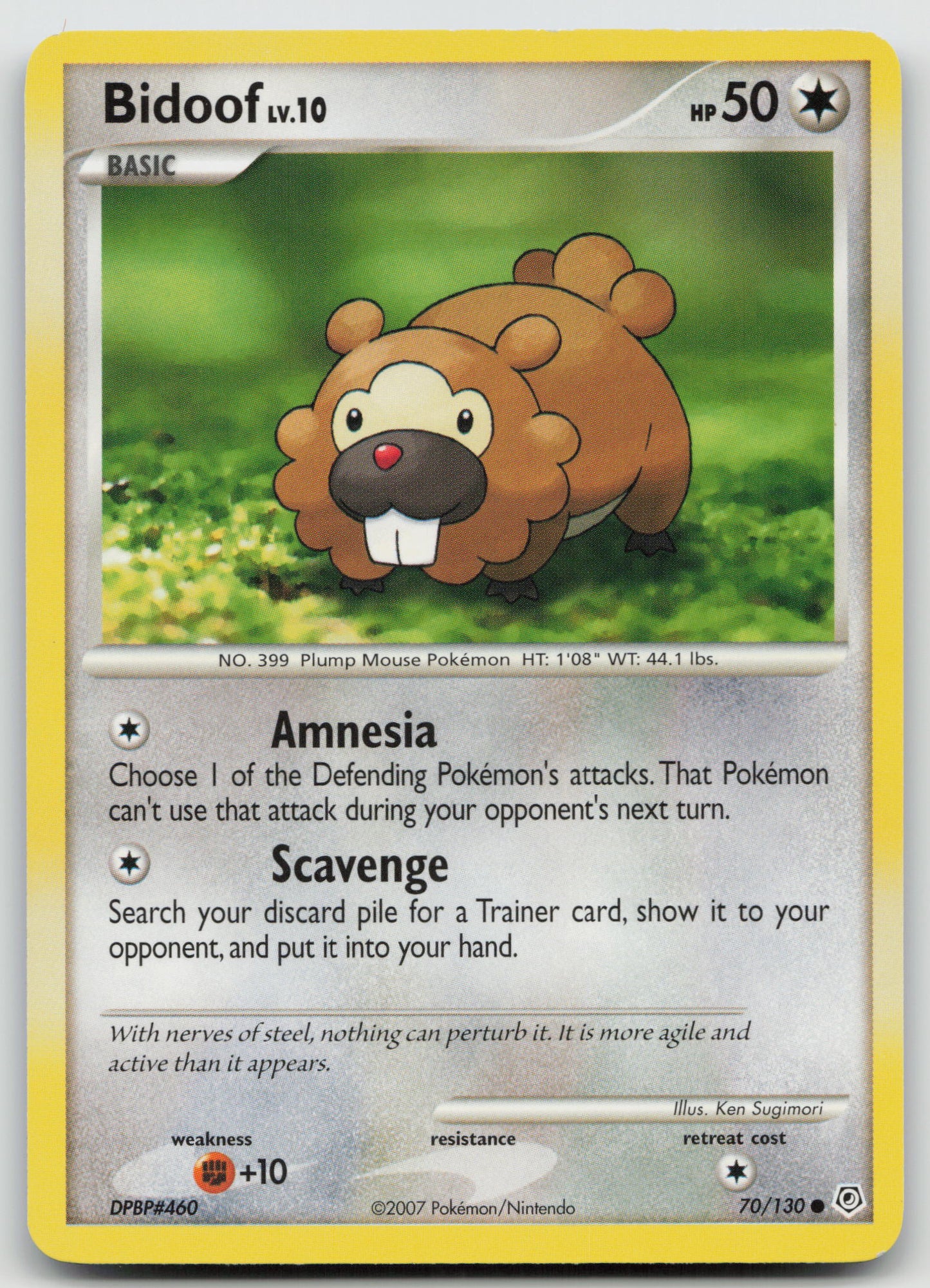 Bidoof Common Normal DP 70/130 NM