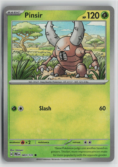 Pinsir (Poke Ball Pattern) Common Holo PRE 003/131 NM