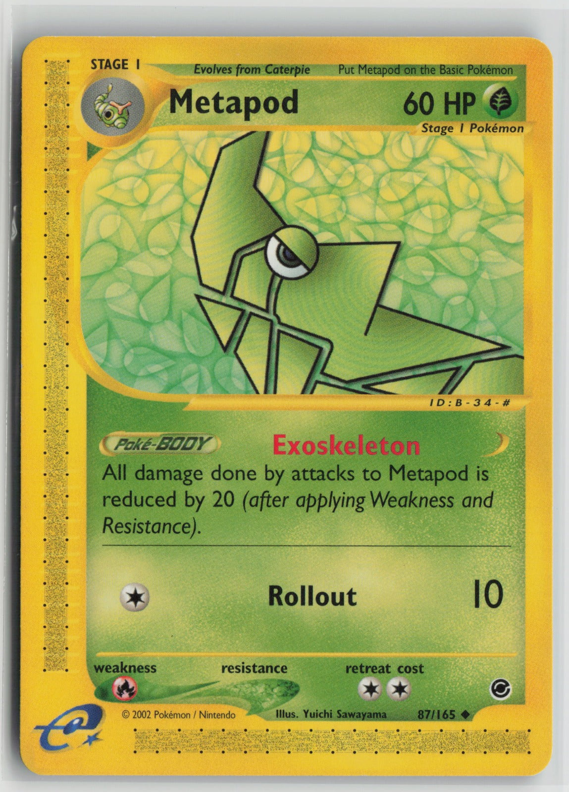 Metapod Uncommon EX 087/165 LP