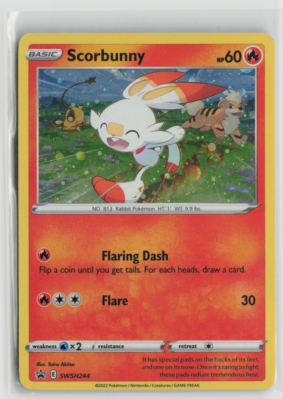 Scorbunny - (Cosmos Holo) Promo Holo SWSD SWSH244 LP