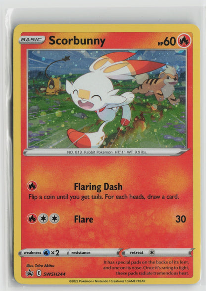 Scorbunny - (Cosmos Holo) Promo Holo SWSD SWSH244 LP