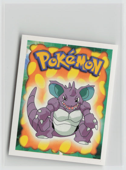 Nidoking - Merlin Topps Sticker 1999 #34 NM