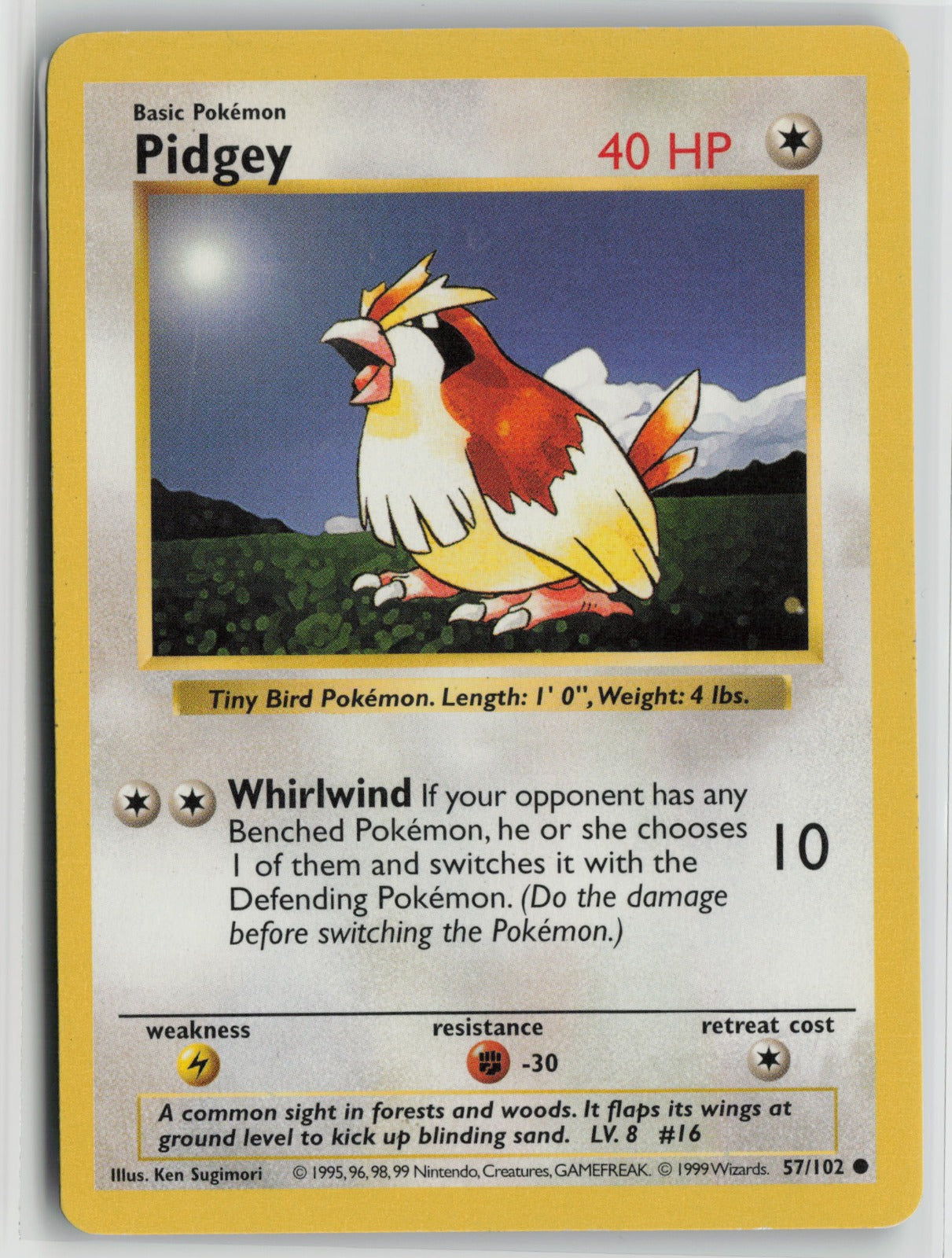 Pidgey Common Unlimited BSS 057/102 MP