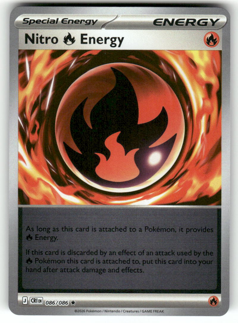 Nitro R Energy Rare Reverse Holo CRI 086/086 NM