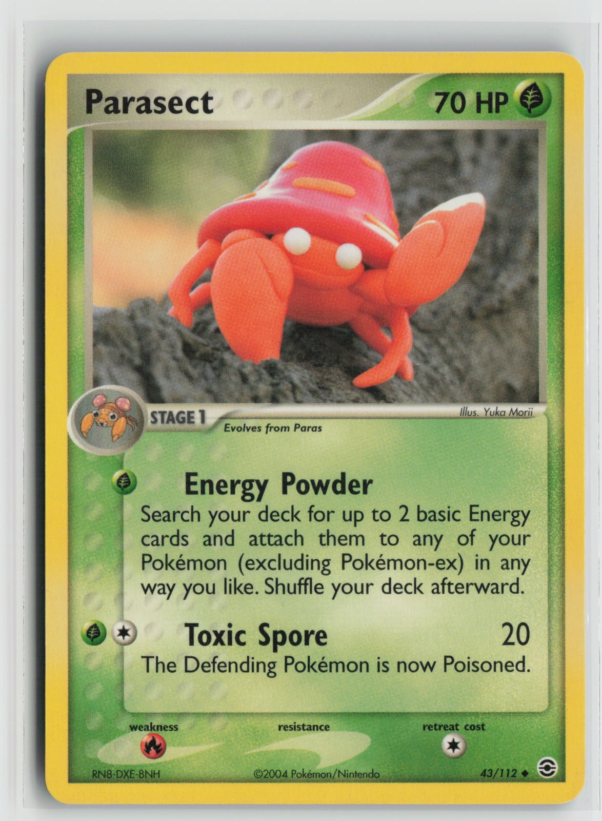 Parasect Uncommon RG 43/112 LP