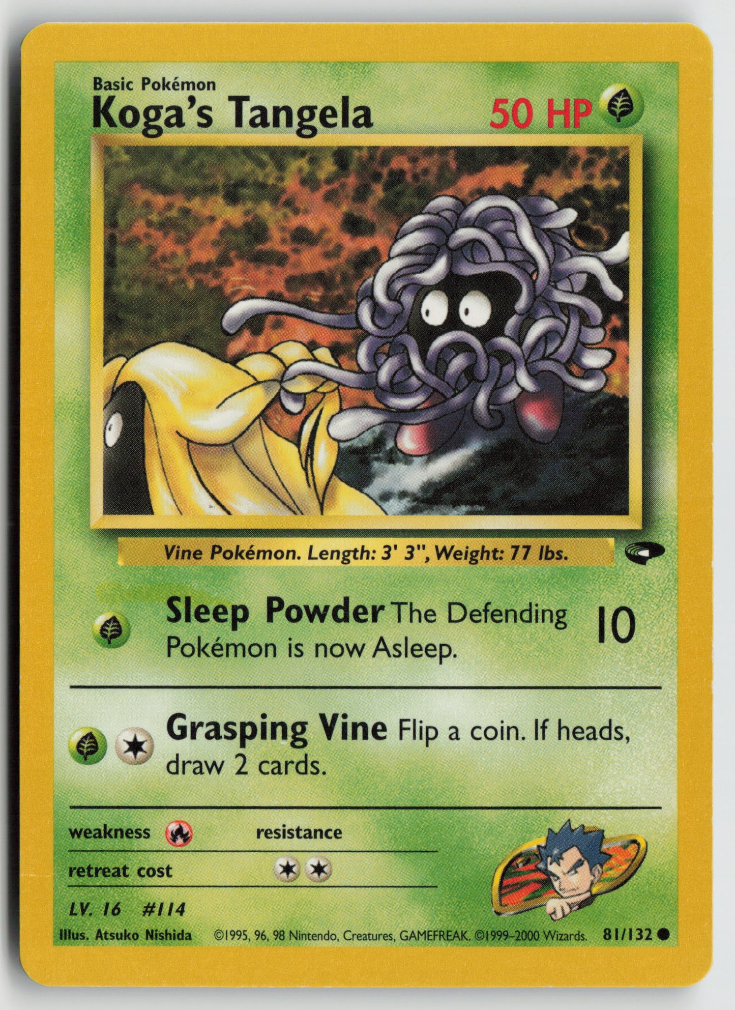 Koga's Tangela Common Gym Challenge 081/132 MP