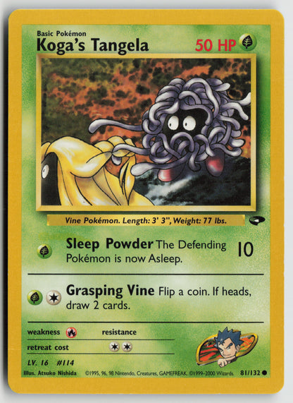 Koga's Tangela Common Gym Challenge 081/132 MP
