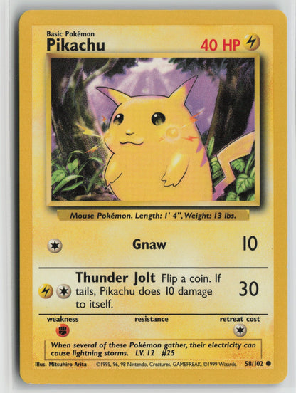 Pikachu Common BS 058/102 LP