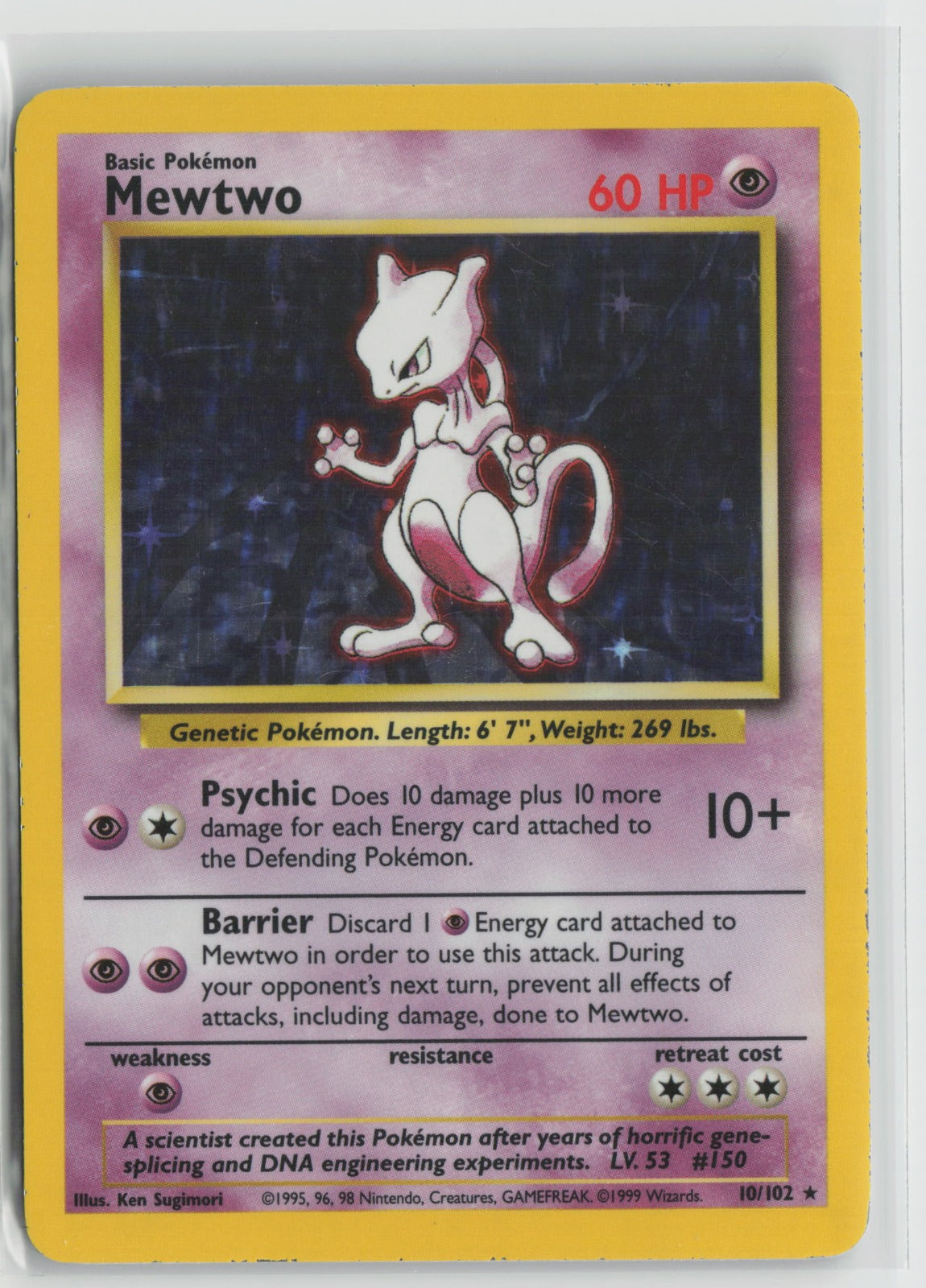 Mewtwo Holo Rare BS 010/102 MP