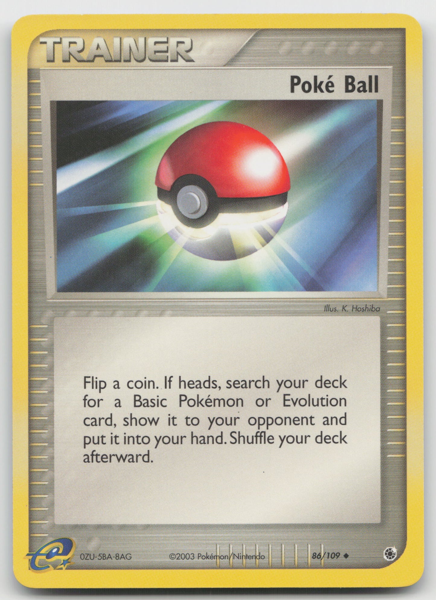 Poke Ball Uncommon Normal RS 86/109 LP