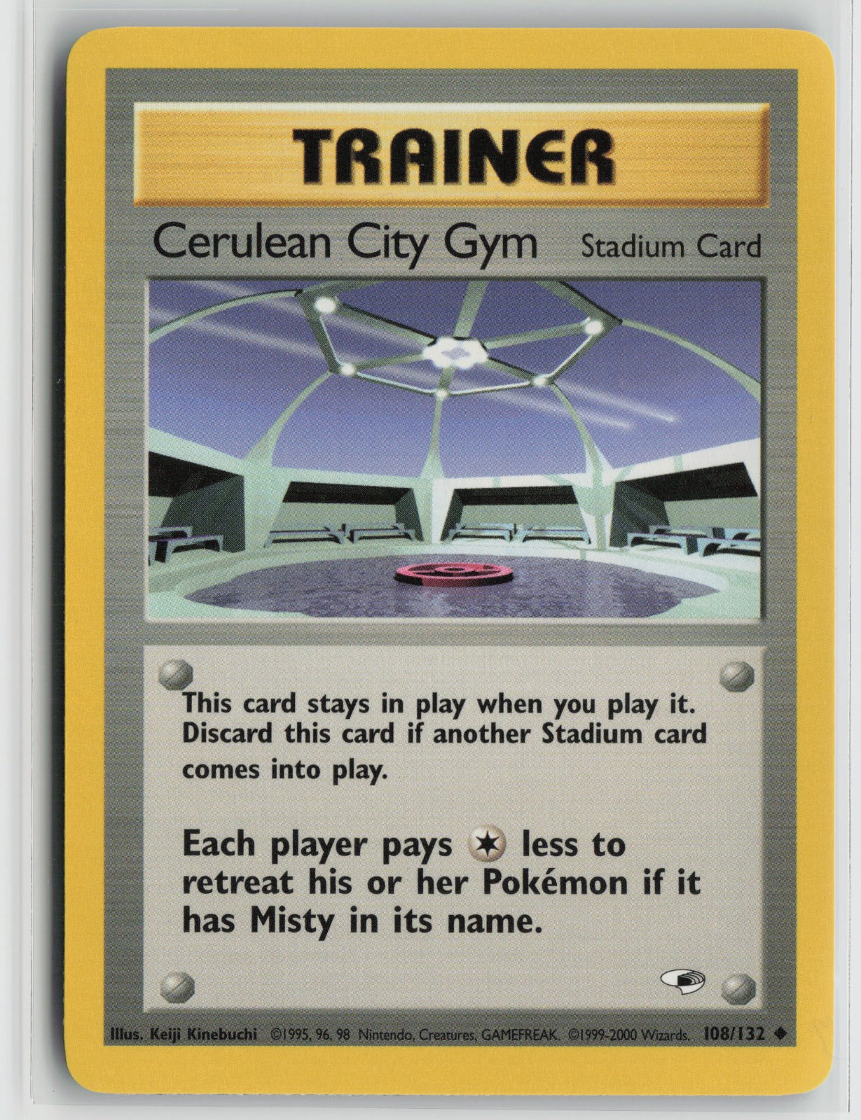 Cerulean City Gym Uncommon Unlimited G1 108/132 NM
