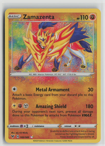 Zamazenta Amazing Rare Holo SWSH04 102/185 NM
