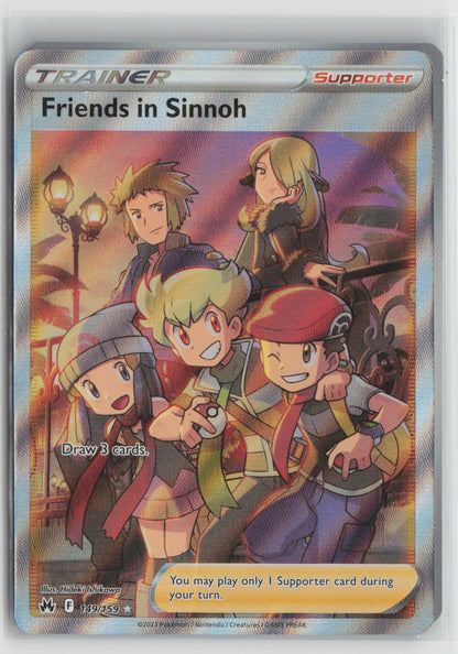 Friends in Sinnoh (Full Art) Ultra Rare Holo CRZ 149/159 NM