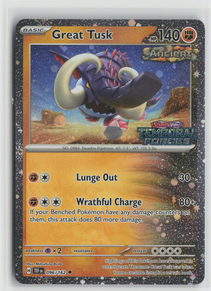 Great Tusk - (Temporal Forces Stamped) Uncommon Holo MCAP 096/162 NM