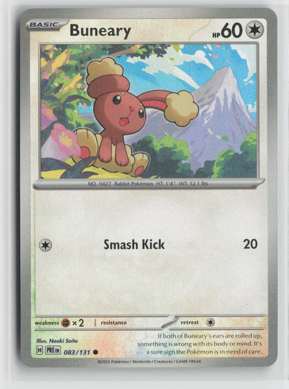 Buneary (Poke Ball Pattern) Common Holo PRE 083/131 NM