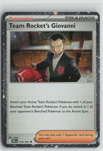 Team Rocket's Giovanni (Cosmos Holo) Uncommon Holo MCAP 174/182 NM