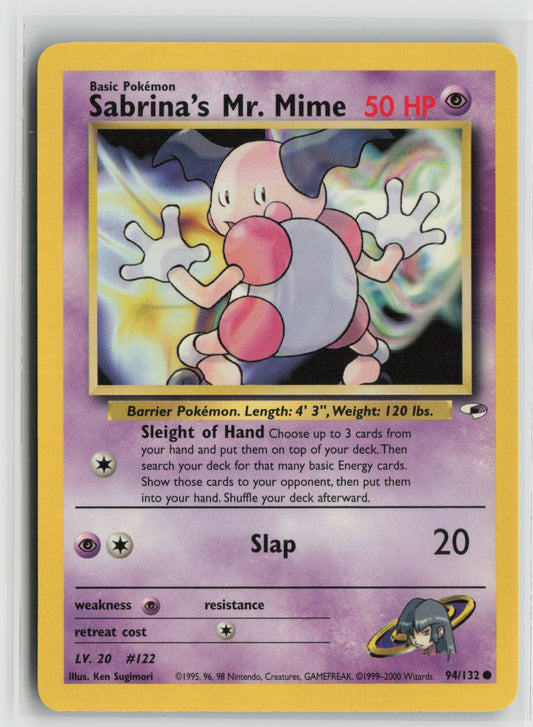 Sabrina's Mr. Mime Common Unlimited G1 094/132 NM