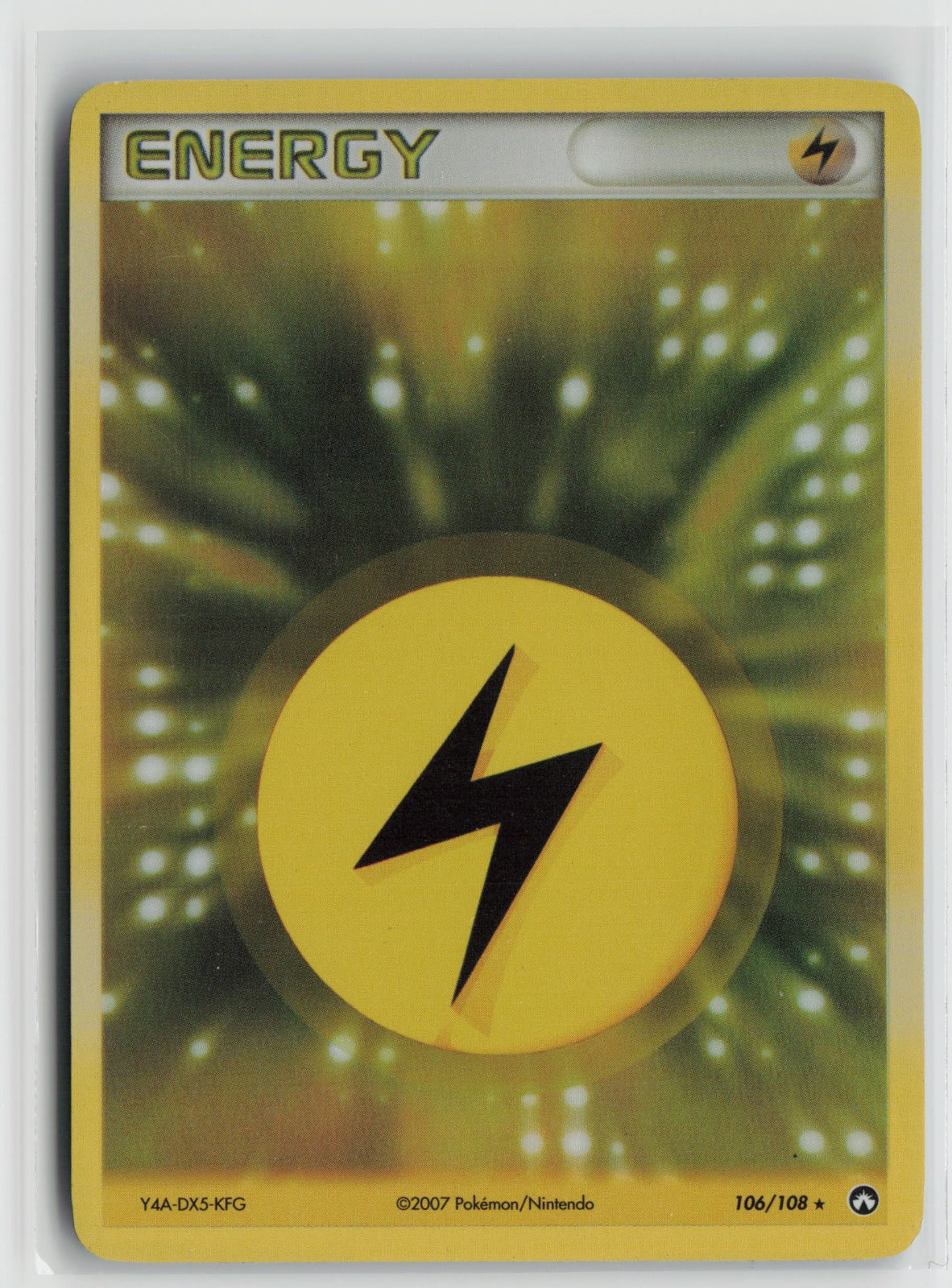 Lightning Energy Rare Holo PK 106/108 MP
