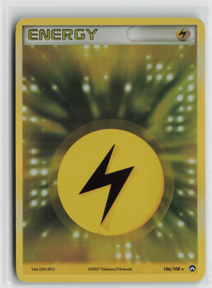 Lightning Energy Rare Holo PK 106/108 MP