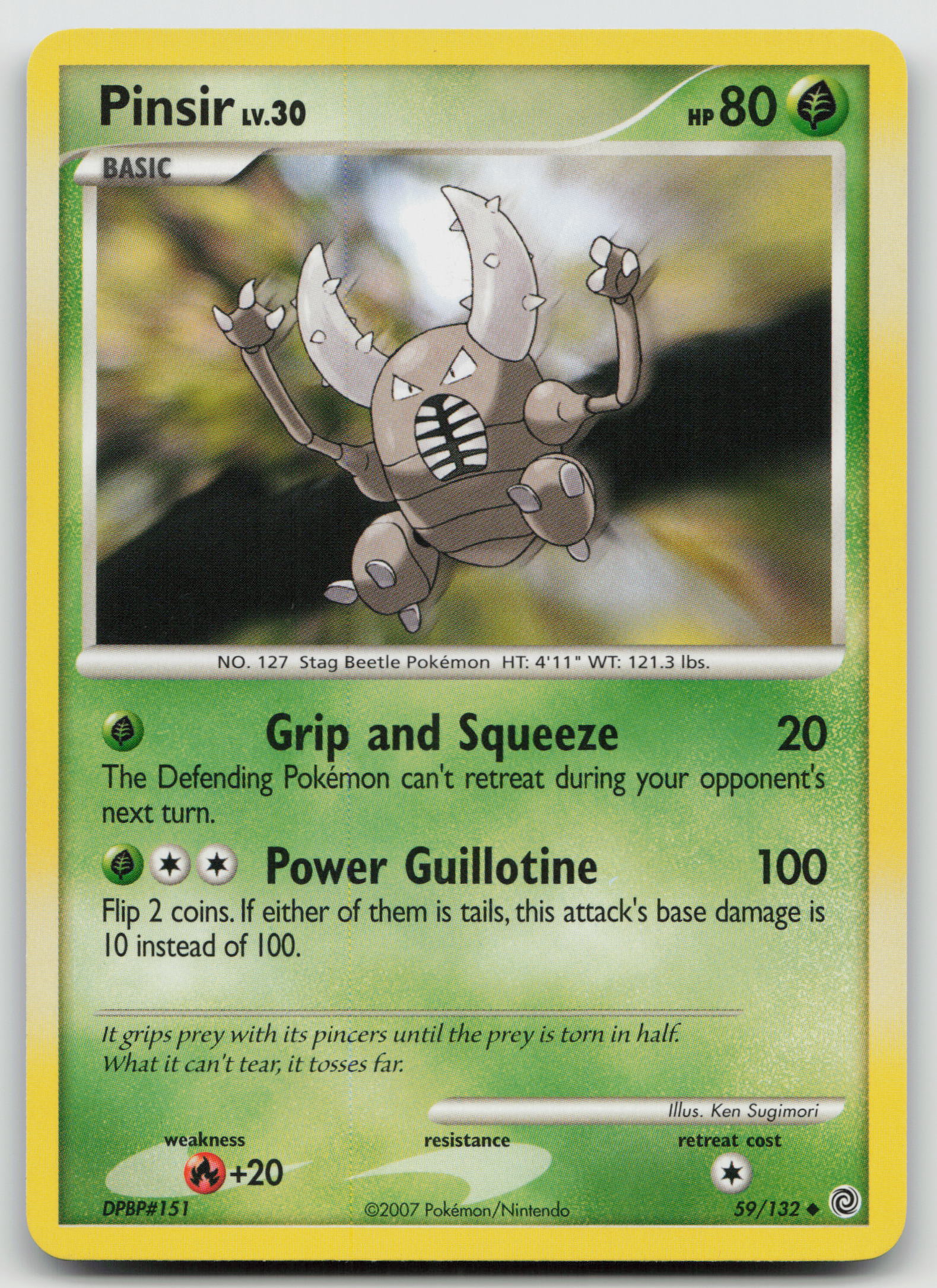 Pinsir Uncommon Normal SW 59/132 NM