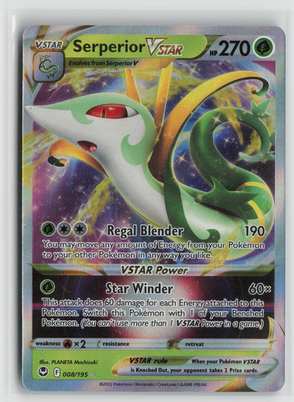 Serperior VSTAR Ultra Rare Holo SWSH12 008/195 NM