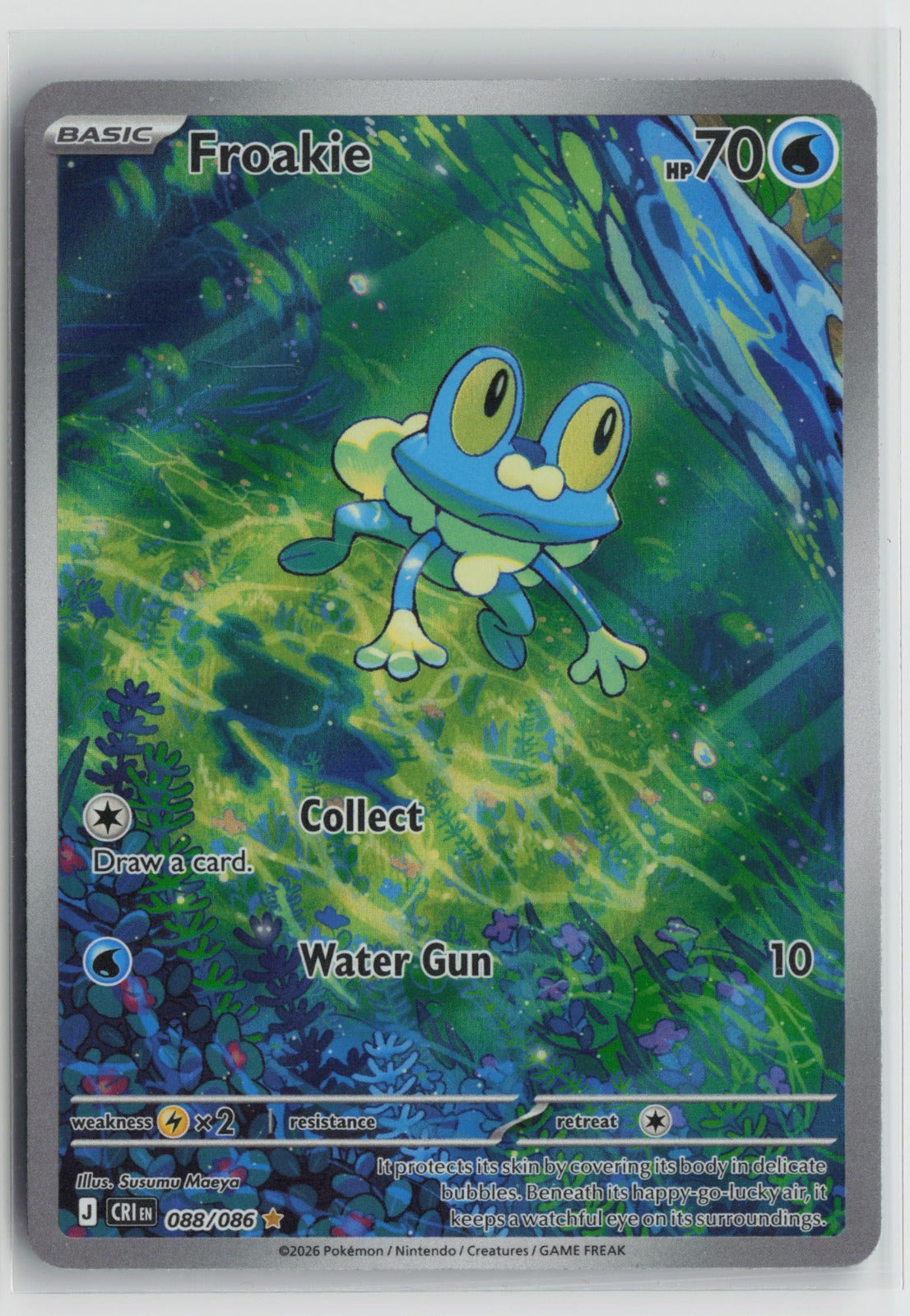 Froakie Illustration Rare Holo CRI 088/086 NM