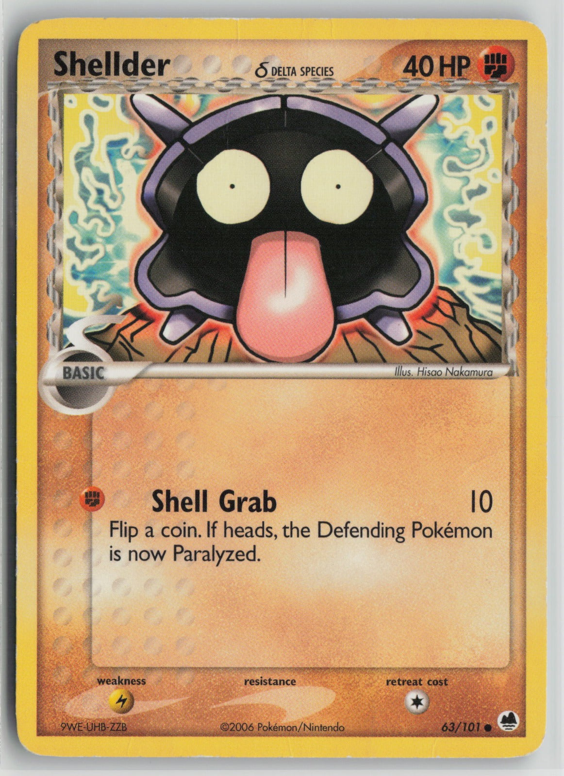 Shellder (Delta Species) Common DF 63/101 HP