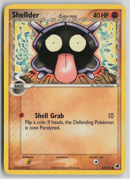 Shellder (Delta Species) Common DF 63/101 HP