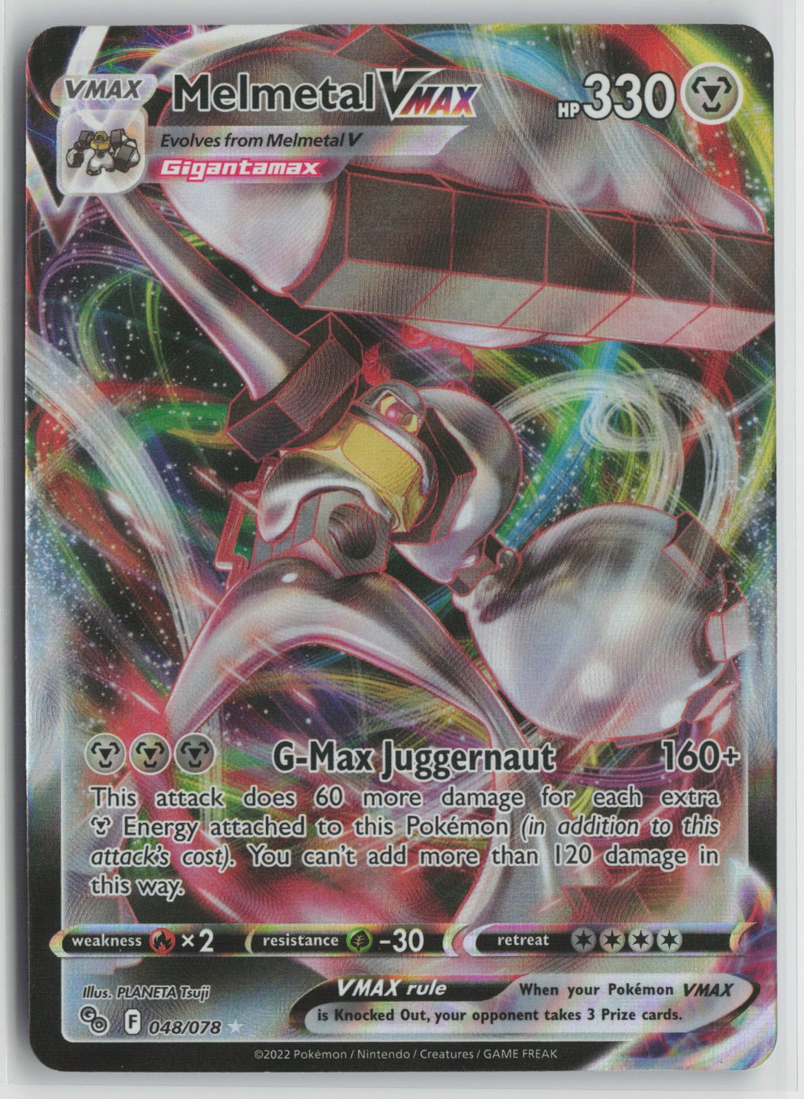 Melmetal VMAX Ultra Rare Holo PGO 048/078 NM