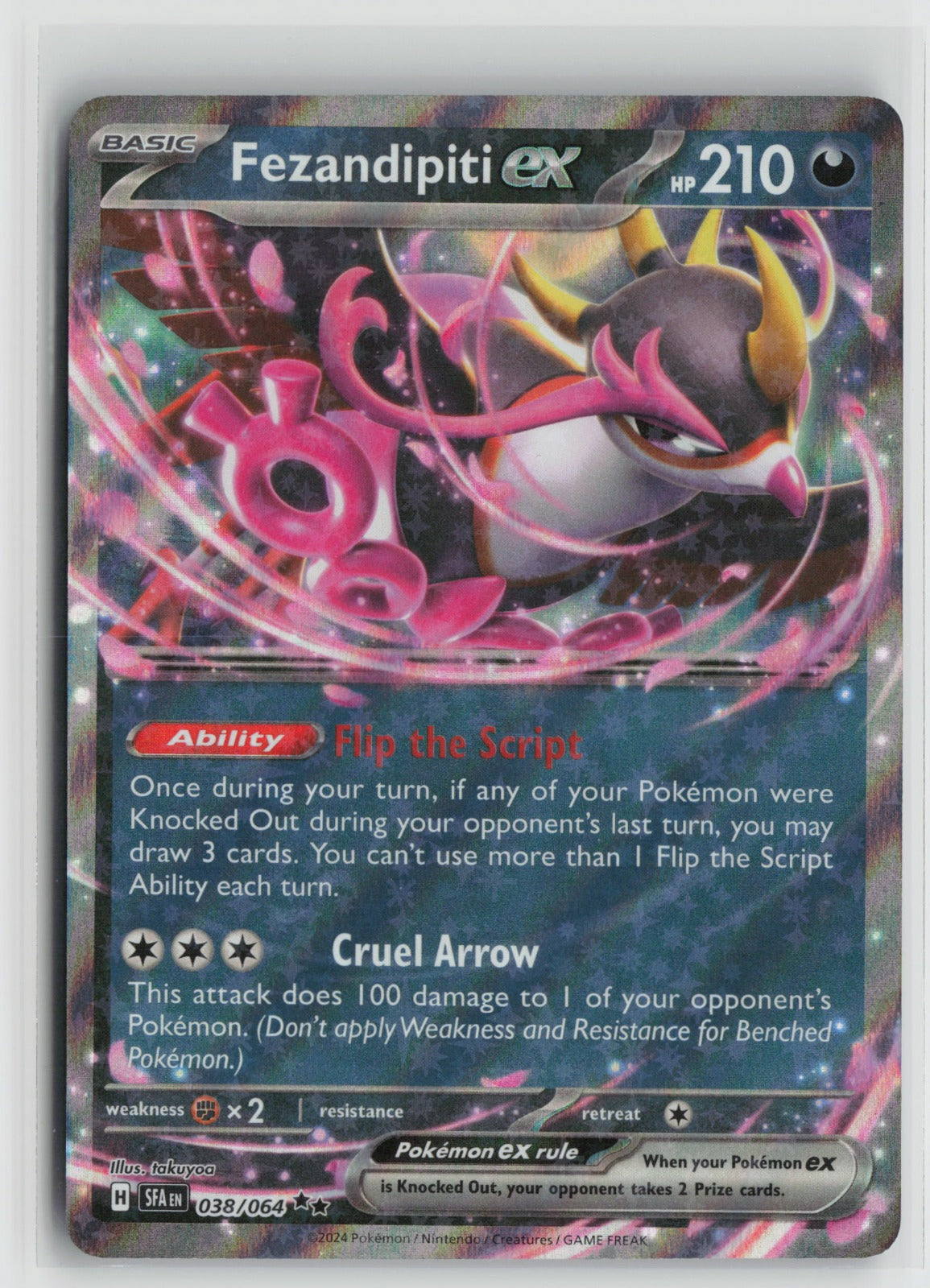 Fezandipiti ex - Double Rare Holo SFA 038/064 NM