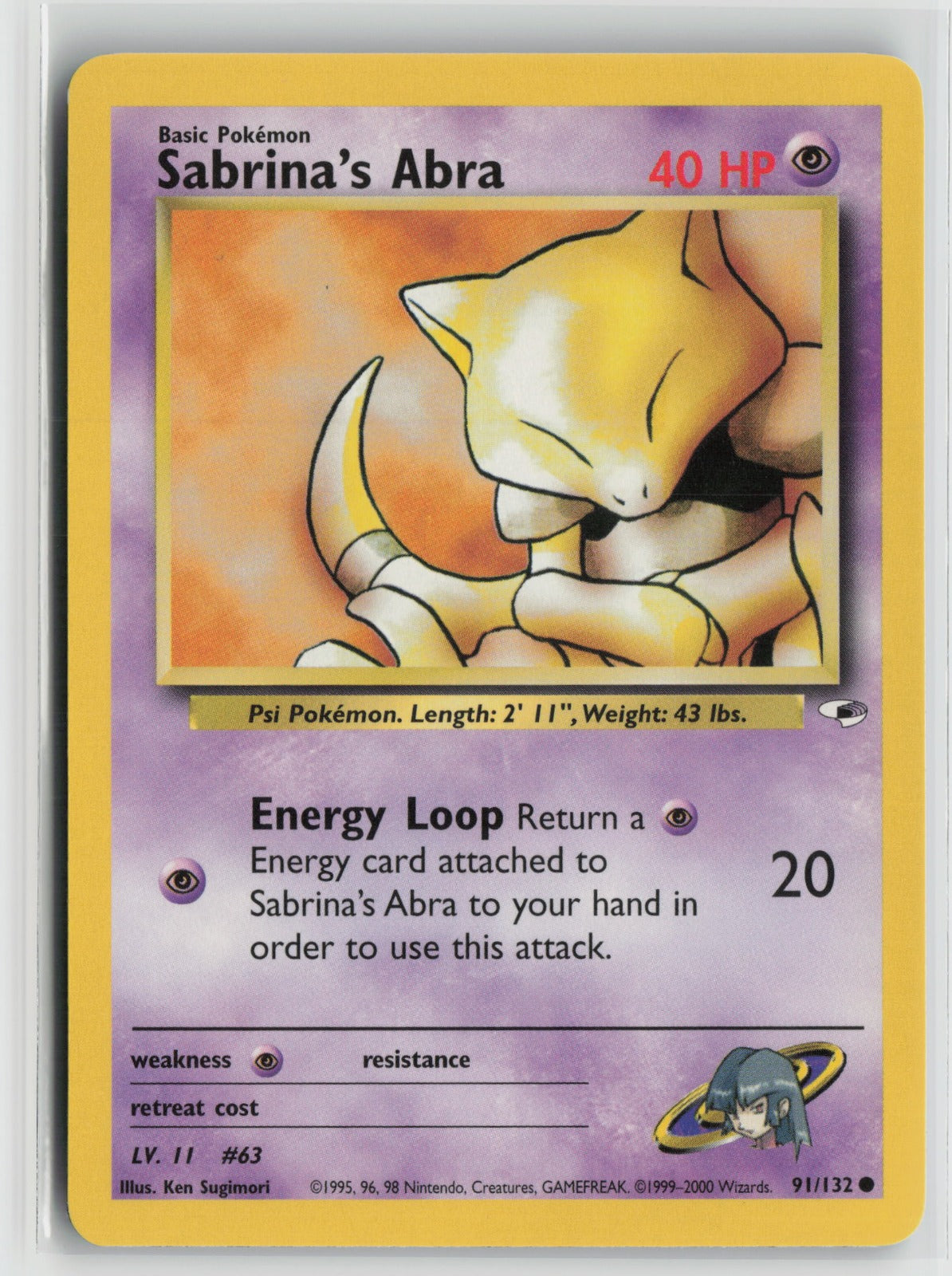 Sabrina's Abra Common Unlimited G1 091/132 NM