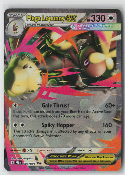 Mega Lopunny ex - Double Rare ME02: Phantasmal Flames 084/094 NM-1