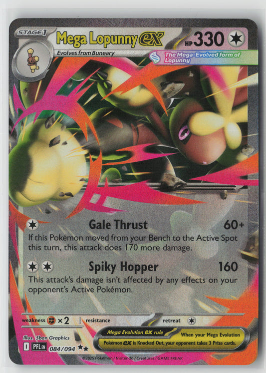 Mega Lopunny ex - Double Rare ME02: Phantasmal Flames 084/094 NM-1