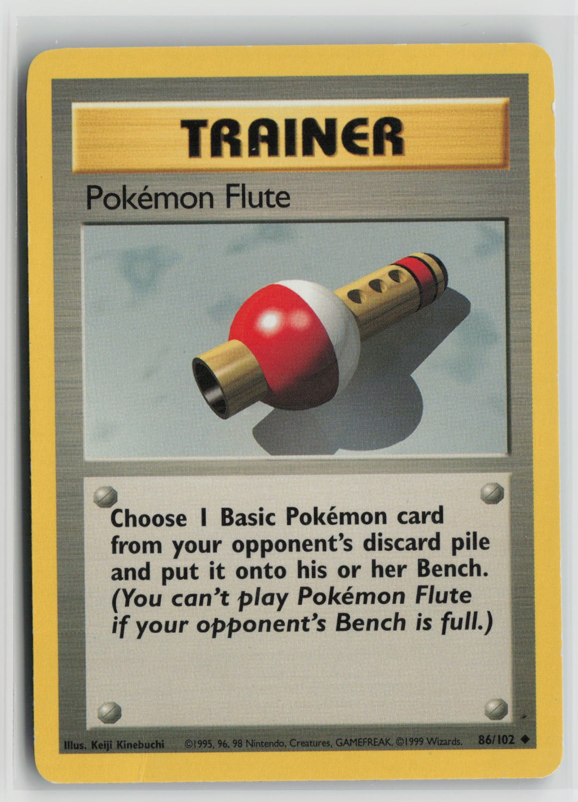 Pokemon Flute Uncommon BS 086/102 HP