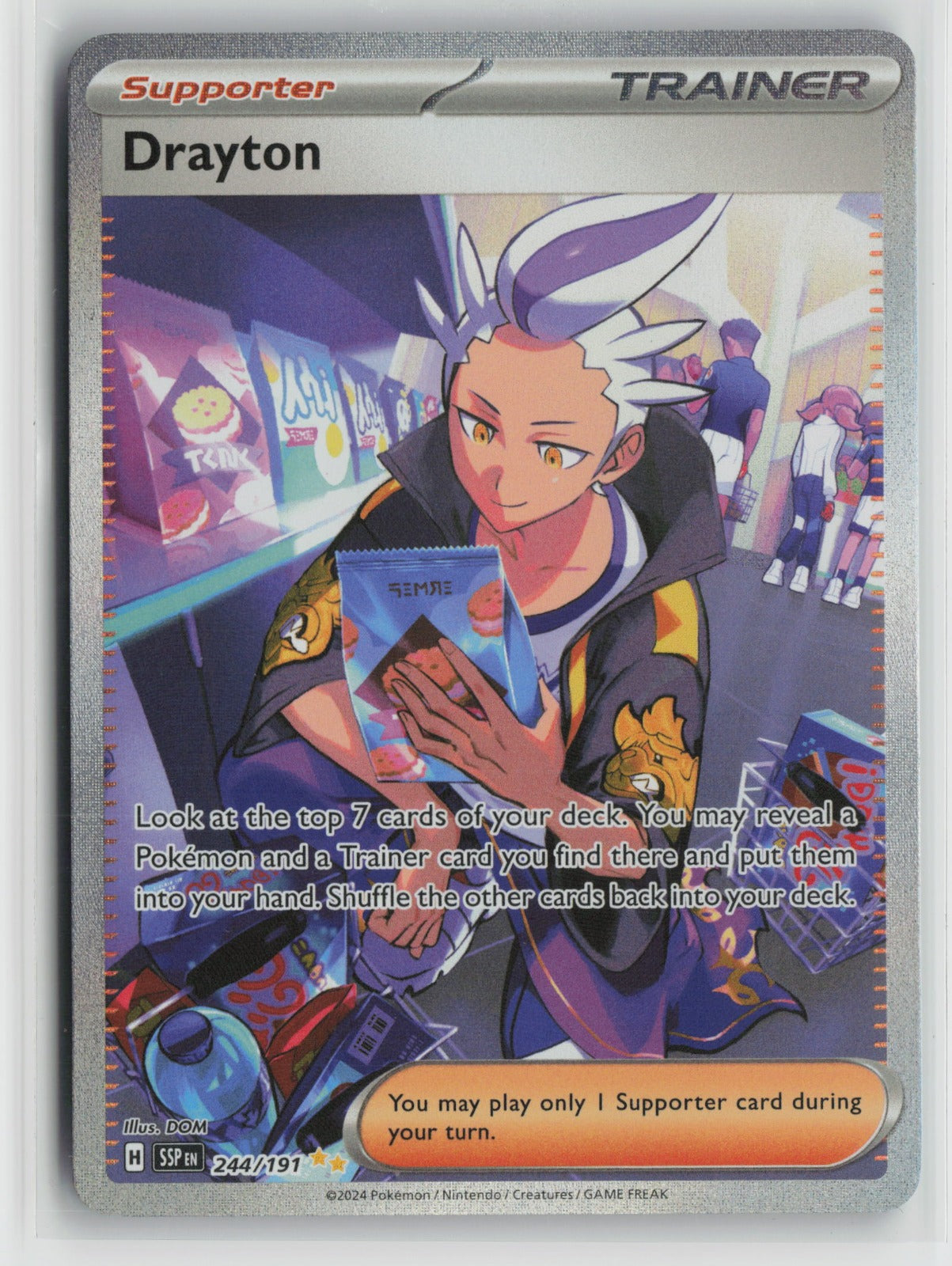 Drayton - Special Illustration Rare Holo SSP 244/191 NM