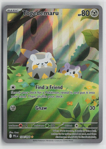 Togedemaru - Illustration Rare Holo PFL 104/094 NM- A