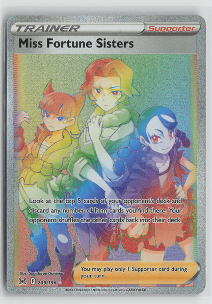 Miss Fortune Sisters (Secret) Secret Rare Holo SWSH11 209/196 NM