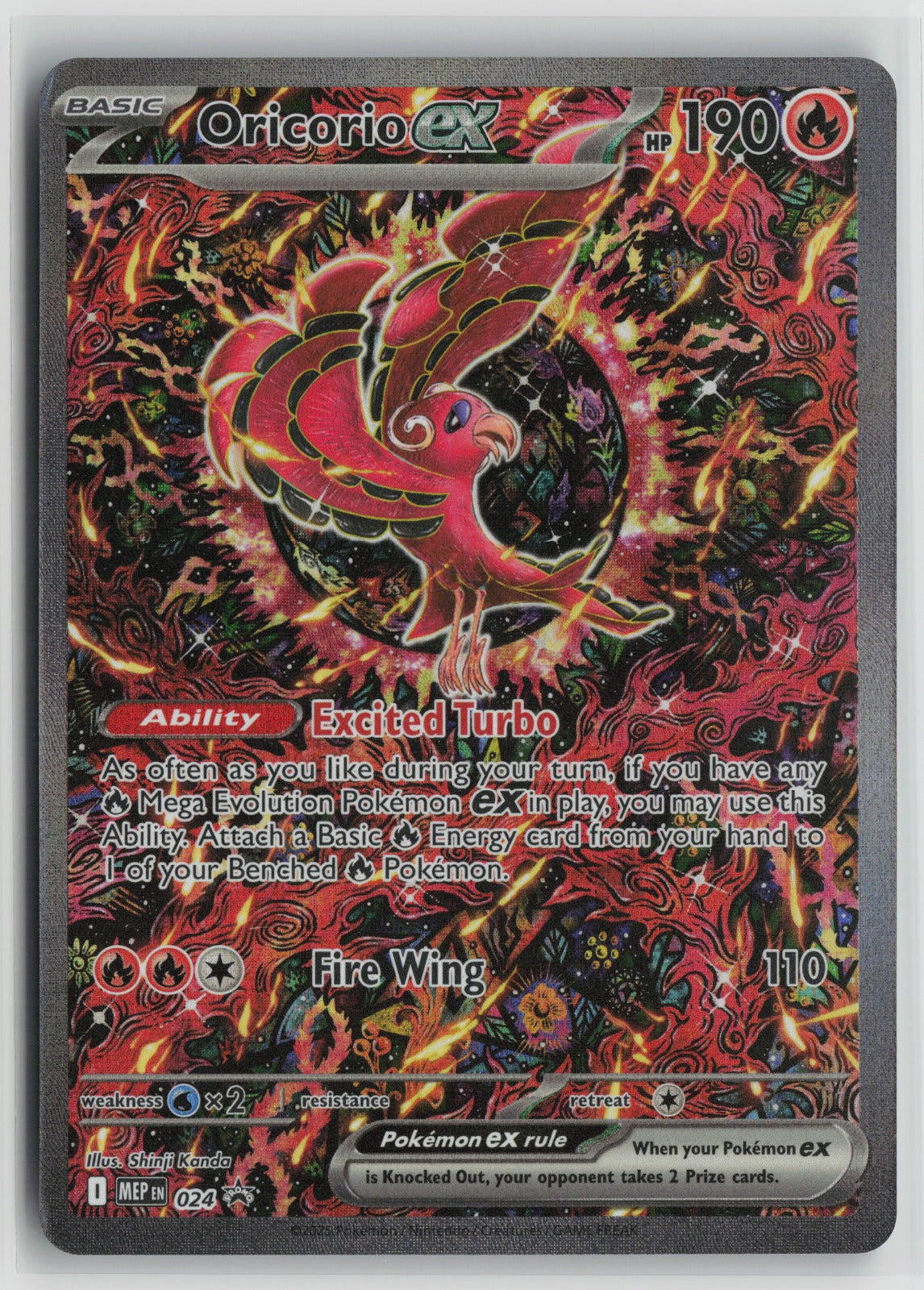 Oricorio ex - Promo Holo MEP 024 NM