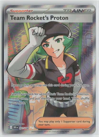 Team Rocket's Proton Ultra Rare Holo DRI 227/182 NM