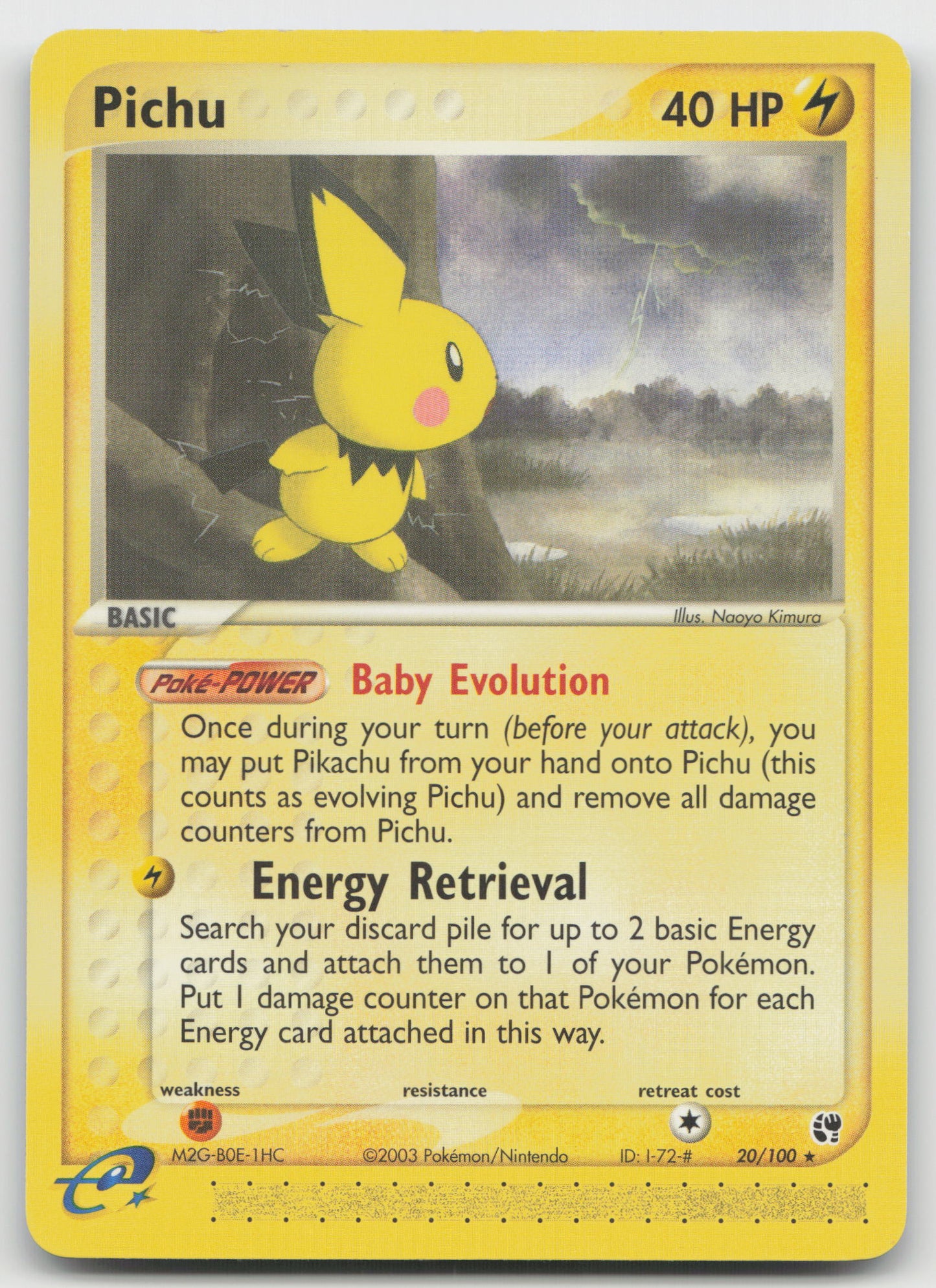 Pichu Rare Normal SS 20/100 LP