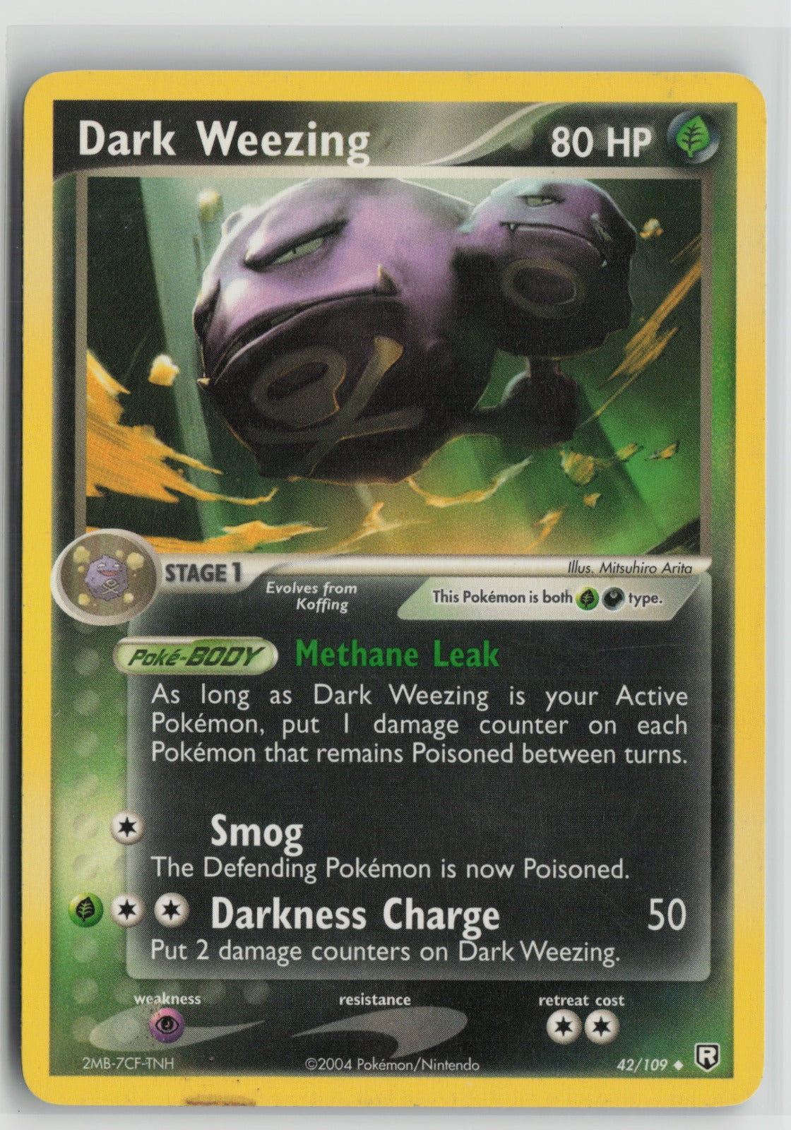 Dark Weezing Uncommon RR 42/109 LP