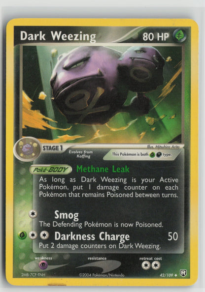 Dark Weezing Uncommon RR 42/109 LP
