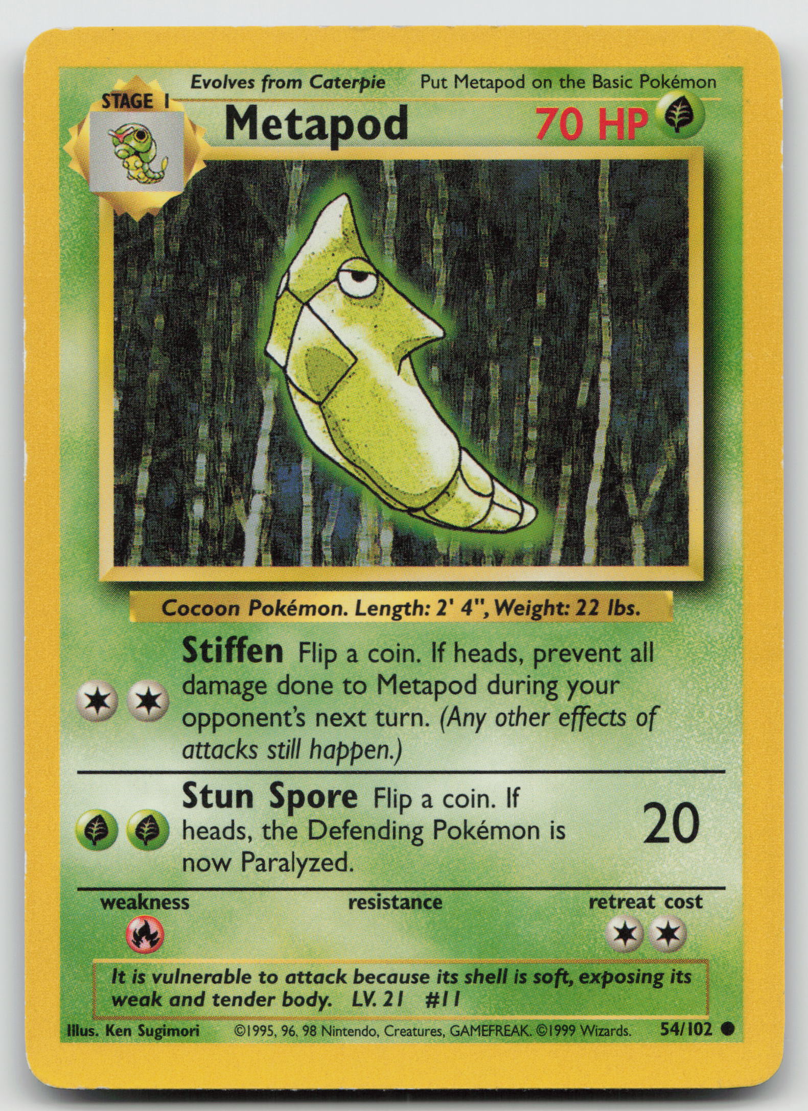 Metapod Common Normal BS 054/102 HP