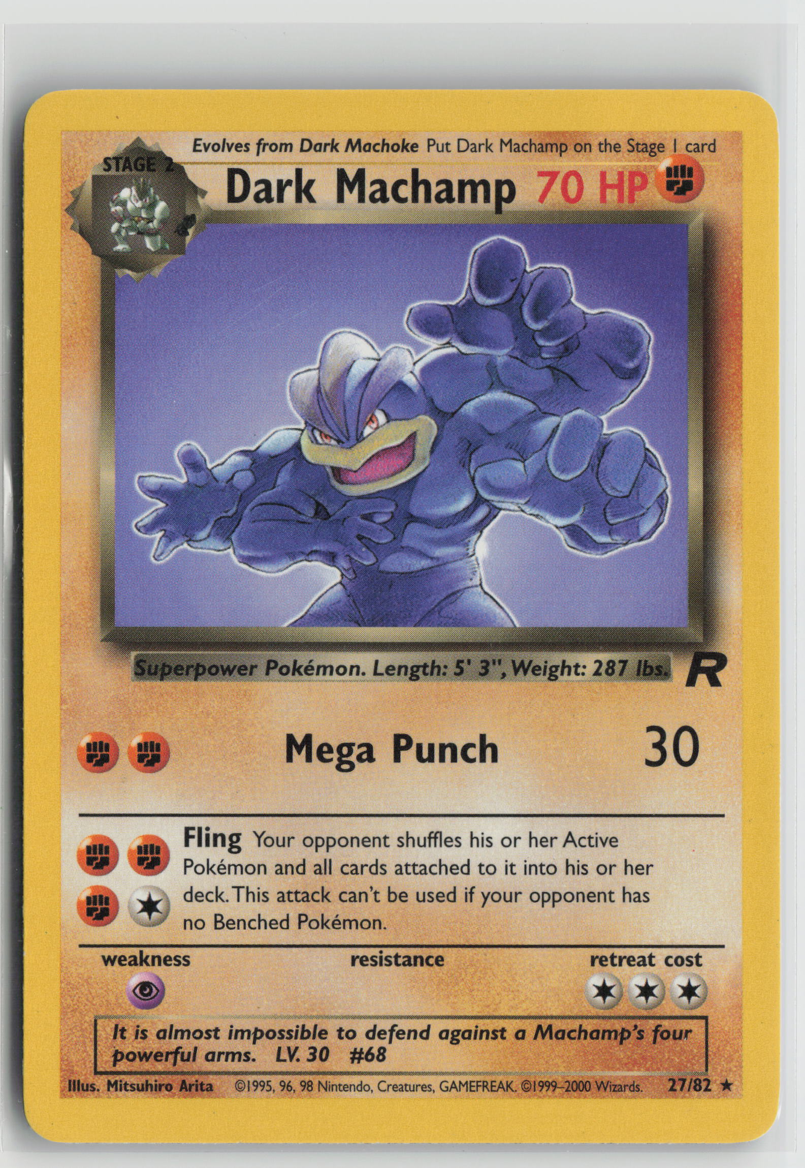Dark Machamp (27) Rare Team Rocket 27/82 MP