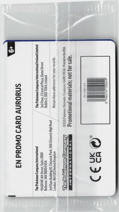 Aurorus (Perfect Order Stamped) Rare Holo MCAP 024/088 NM (Back)