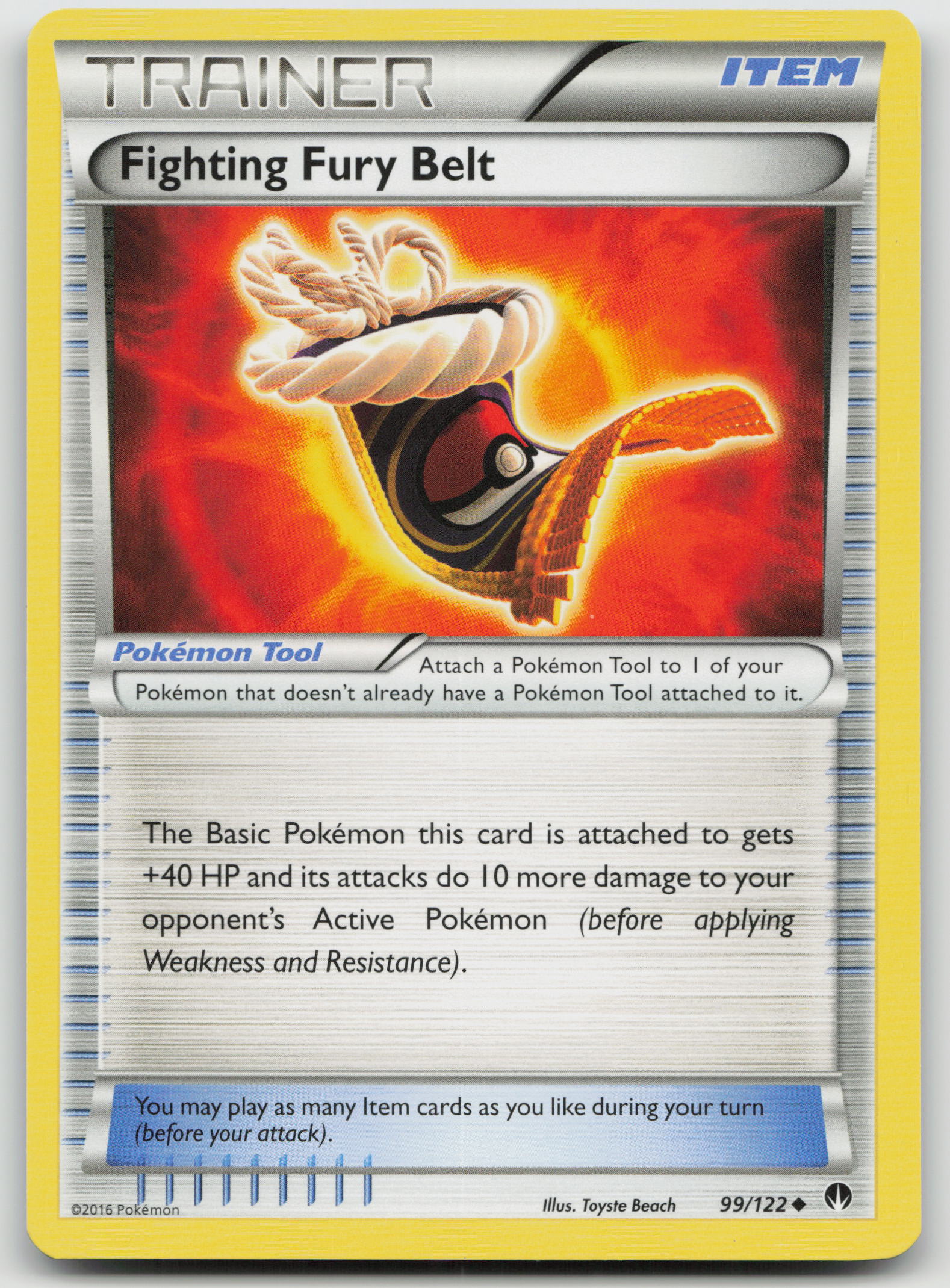 Fighting Fury Belt Uncommon Normal BKP 99/122 NM