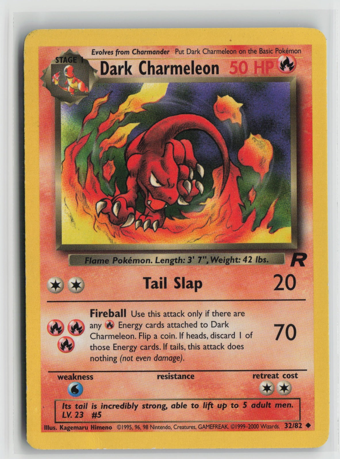 Dark Charmeleon Uncommon Unlimited TR 32/82 MP