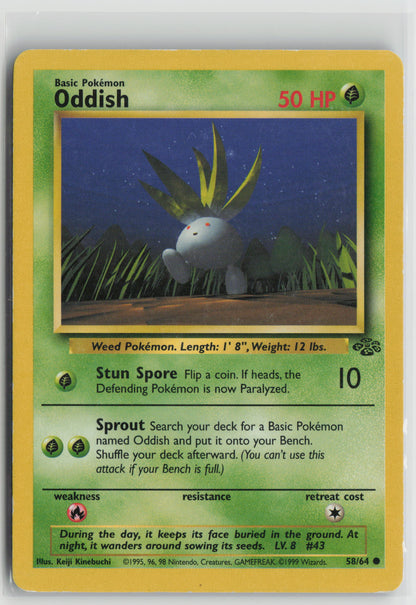 Oddish Common Jungle 58/64 MP