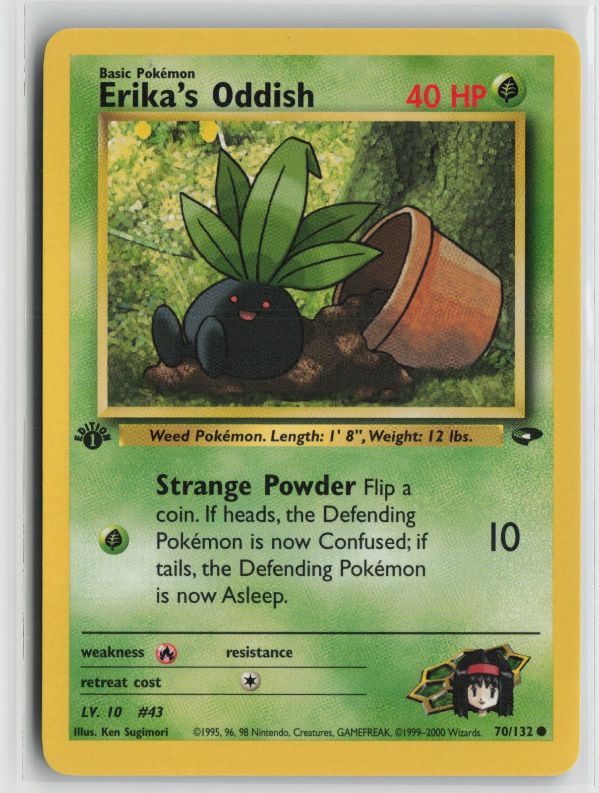 Erika's Oddish Common 1st Edition G2 070/132 NM