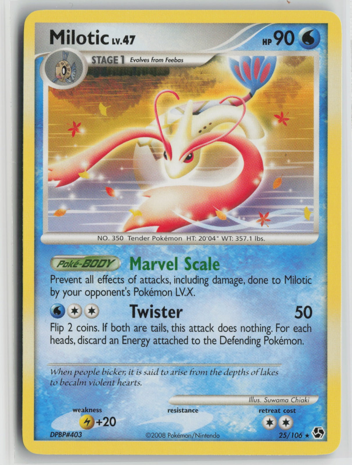Milotic Rare GE 25/106 NM